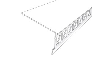 render window trim 3000mm x 3.5mm x 60mm limited stock